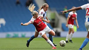 Brighton and Hove Albion Women vs. Arsenal Women: WSL Clash at American Express Community Stadium (29APR19) - Intense Match Action
