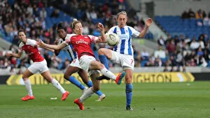 Images Dated 28th April 2019: Brighton & Hove Albion Women vs. Arsenal Women: WSL Clash at American Express Community Stadium