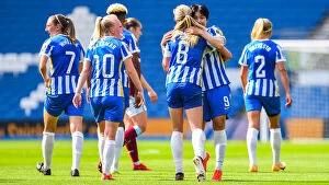 Images Dated 6th September 2021: Brighton & Hove Albion Women vs. West Ham United Women: 2021/22 WSL Clash at American Express
