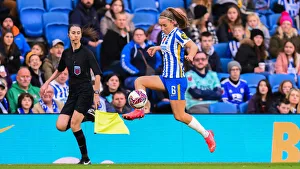 Brighton & Hove Albion Women vs. Leicester City Women: Premier League Showdown at American Express Community Stadium (14th November 2021)
