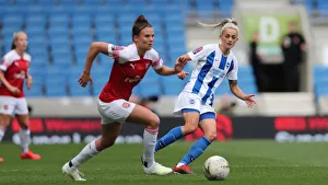 Brighton and Hove Albion Women vs Arsenal Women: WSL Clash at American Express Community Stadium (29APR19) - Intense Match Action