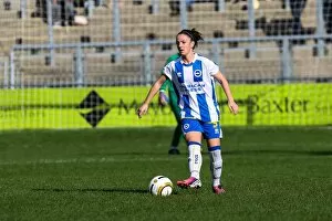 Images Dated 6th October 2013: Brighton & Hove Albion Women vs Lewes: A Historic Clash in the 2013-14 Season - Brighton And Hove