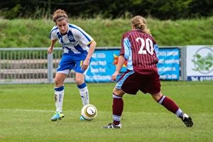 Images Dated 22nd September 2013: Brighton & Hove Albion Women's Football: 2013-14 Season - Thrilling Match Against Chesham