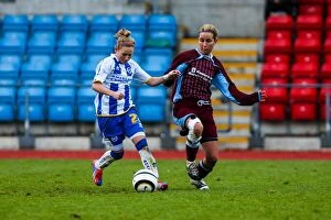 Images Dated 24th November 2013: Brighton & Hove Albion Women's Football: Chesham Match (2013-14 Season) - A Action-Packed Game