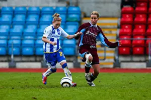 Yasmin Poole Prints: Brighton & Hove Albion Women's Football: Chesham Match (2013-14 Season) - A Action-Packed Game