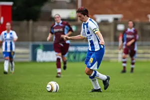 Tammy Waine Prints: Brighton & Hove Albion Women's Football: A Fighting Match against Chesham (2013-14 Season)