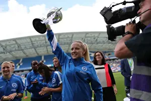Pre-Season Prints: Brighton and Hove Albion Women's Team Lift the Trophy: Pre-Season Victory over SS Lazio (31st July 2016)