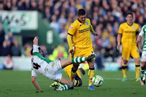 Yeovil Town 19-10-2013 Prints: Brighton & Hove Albion at Yeovil Town (2013-14 Away Game)