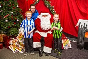 Images Dated 23rd December 2012: Brighton and Hove Albion Young Seagulls' Magical Christmas Party at Santa's Grotto (2012)