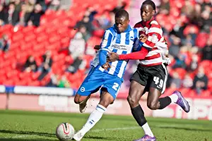 Dist:lguepaper Prints: Brighton & Hove Albion's Abdul Razak in Action against Doncaster Rovers, March 2012