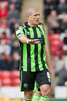 Brighton & Hove Albion's Adam El-Abd in Action at Barnsley, Npower Championship, 2012
