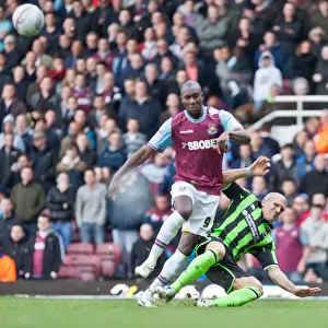 Brighton & Hove Albion's Adam El-Abd Defending Against West Ham United, Npower Championship 2012