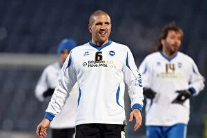 Images Dated 22nd January 2013: Brighton & Hove Albion's Adam El-Abd Training Ahead of Brighton Derby against Blackburn Rovers