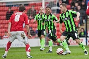 Images Dated 28th April 2012: Brighton & Hove Albion's Alan Navarro in Action Against Barnsley