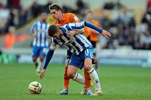 Wolves - 10-11-2012 Prints: Brighton & Hove Albion's Andrea Orlandi in Action against Wolverhampton Wanderers
