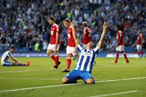 Brighton & Hove Albion's Anthony Knockaert Scores the Opener Against Nottingham Forest in EFL Sky Bet Championship (12AUG16)