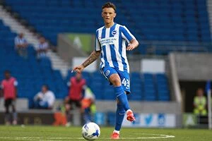Images Dated 9th August 2016: Brighton & Hove Albion's Ben White in Action during EFL Cup Clash against Colchester United