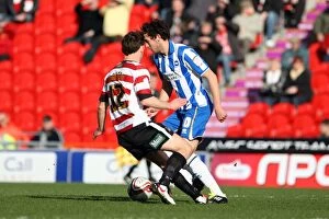Images Dated 3rd March 2012: Brighton & Hove Albion's Will Buckley in Action against Doncaster Rovers, Npower Championship