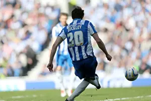 Dist:lguepaper Prints: Brighton & Hove Albion's Will Buckley Scores Opener Against Blackpool (April 20, 2013)