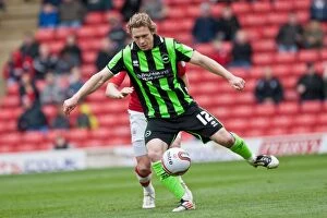Images Dated 28th April 2012: Brighton & Hove Albion's Craig Mackail-Smith Scores Against Barnsley in Npower Championship