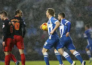 Reading 26DEC14 Prints: Brighton & Hove Albion's Craig Mackail-Smith Chases Back After Jake Forster-Caskey Scores Against Reading