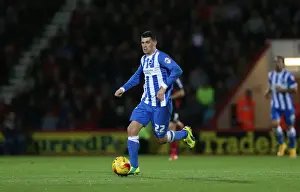 Bournemouth 01NOV14 Prints: Brighton & Hove Albion's Danny Holla in Action at Bournemouth's Goldsands Stadium during SkyBet Championship