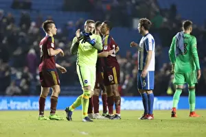 Brighton & Hove Albion's David Stockdale Applauds Amidst Ipswich Town Tensions (14FEB17)
