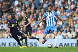 Everton 15OCT17 Prints: Brighton & Hove Albion's Davy Propper in Action Against Everton (15OCT17)
