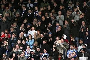 Images Dated 2nd January 2007: Brighton & Hove Albion's Electric New Year's Day Victory: Fans Celebrate at Bournemouth (2007)