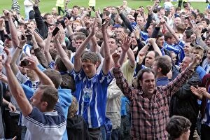 Images Dated 16th April 2011: Brighton & Hove Albion's Euphoric Away Victory at Walsall (2010-11 Season)