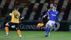 Newport County 10JAN21 Collection: Brighton and Hove Albion's FA Cup Battle at Newport County: A Tight Third Round Clash