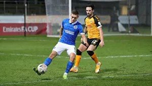 Images Dated 10th January 2021: Brighton and Hove Albion's FA Cup Battle at Newport County: A Tight Third Round Clash