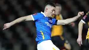 Brighton and Hove Albion's FA Cup Battle at Newport County: A Tenacious Tussle on January 10, 2021 (Newport County vs. Brighton and Hove Albion, FA Cup Third Round)