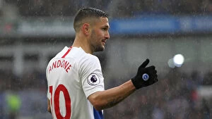 Images Dated 13th April 2019: Brighton and Hove Albion's Florin Andone Scores Against Bournemouth in Premier League (13APR19)
