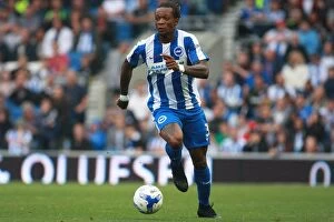 Images Dated 10th September 2016: Brighton & Hove Albion's Gaetan Bong in Action Against Brentford in EFL Championship Clash (10SEP16)