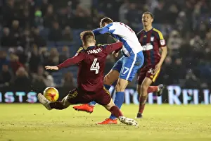 Ipswich Town 14FEB17 Prints: Brighton & Hove Albion's Glenn Murray Scores against Ipswich Town in EFL Sky Bet Championship (14 February 2017)
