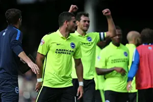 Celebrate Prints: Brighton and Hove Albion's Glorious Victory: Greer and Hemed Celebrate at Fulham (15)