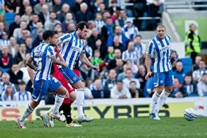 Images Dated 10th March 2012: Brighton & Hove Albion's Historic 10-3-12 Victory Over Portsmouth