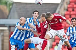 Images Dated 14th August 2012: Brighton & Hove Albion's Historic Cup Upset Against Swindon Town (2012-13 Season, August 14th)