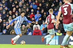 Burnley 16DEC17 Prints: Brighton & Hove Albion's Isaiah Brown in Action against Burnley (16DEC17)