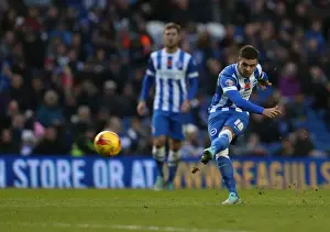 Blackburn Rovers 08NOV14 Prints: Brighton & Hove Albion's Jake Forster-Caskey in Action against Wigan Athletic (Nov 2014)
