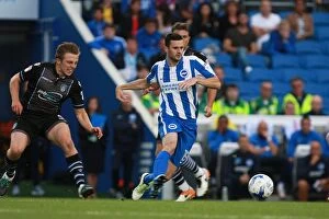 Images Dated 9th August 2016: Brighton & Hove Albion's Jamie Murphy in Action against Colchester United during the EFL Cup First