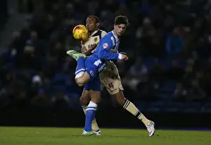 Leeds United 24FEB15 Prints: Brighton and Hove Albion's Joao Carlos Teixeira in Action Against Leeds United, 2015