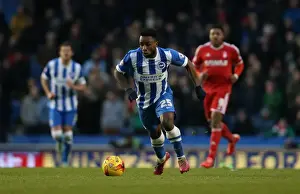 Nottingham Forest 07FEB15 Prints: Brighton & Hove Albion's Kazenga LuaLua in Action against Nottingham Forest