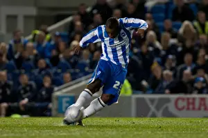 Reading - 10-04-2012 Prints: Brighton & Hove Albion's Kazenga LuaLua Scores at Amex Stadium against Reading (April 10)