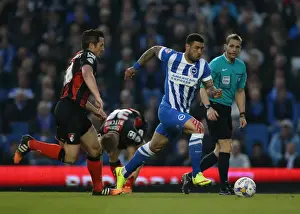 Leon Best Prints: Brighton and Hove Albion's Leon Best in Action Against AFC Bournemouth (April 10)