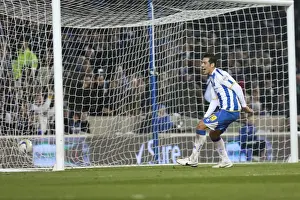 QPR 11-03-2014 Prints: Brighton & Hove Albion's Leonardo Ulloa Scores Opening Goal Against QPR