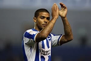 Images Dated 23rd August 2011: Brighton & Hove Albion's Liam Bridcutt: A Focused and Ready Midfielder
