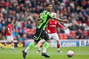 Images Dated 28th April 2012: Brighton & Hove Albion's Liam Bridcutt in Action Against Barnsley (April 28, 2012)