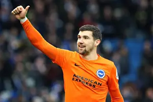 Brighton and Hove Albion's Mat Ryan Celebrates Historic Premier League Victory Over Arsenal (04MAR18)